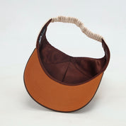 VISIERE DOUBLÉE EN SATIN - CHOCO CREAM