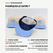 Demi-casquette DNAST - Duo Rose & bleue - Enfant
