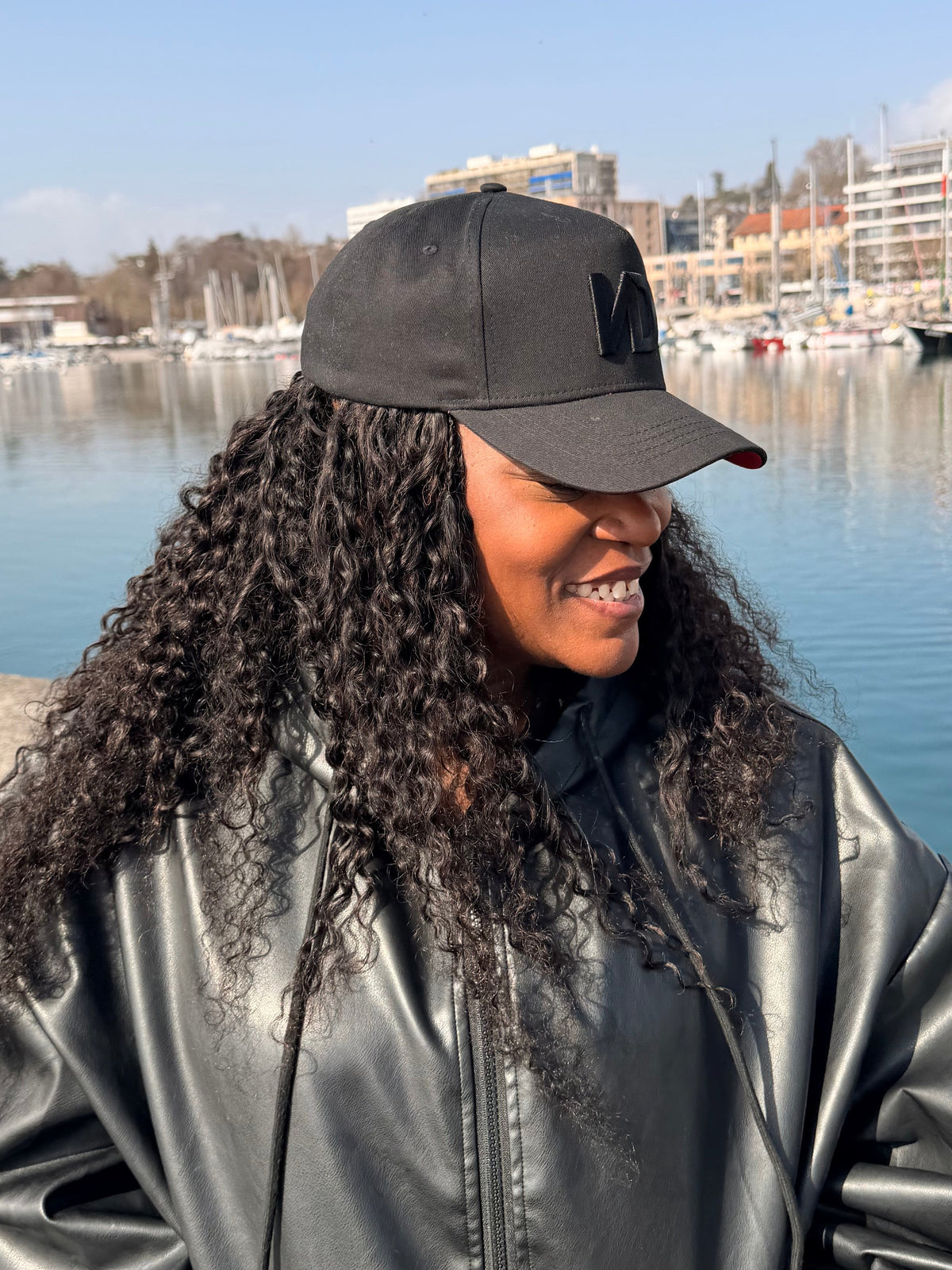 Black on Black - Casquette satin