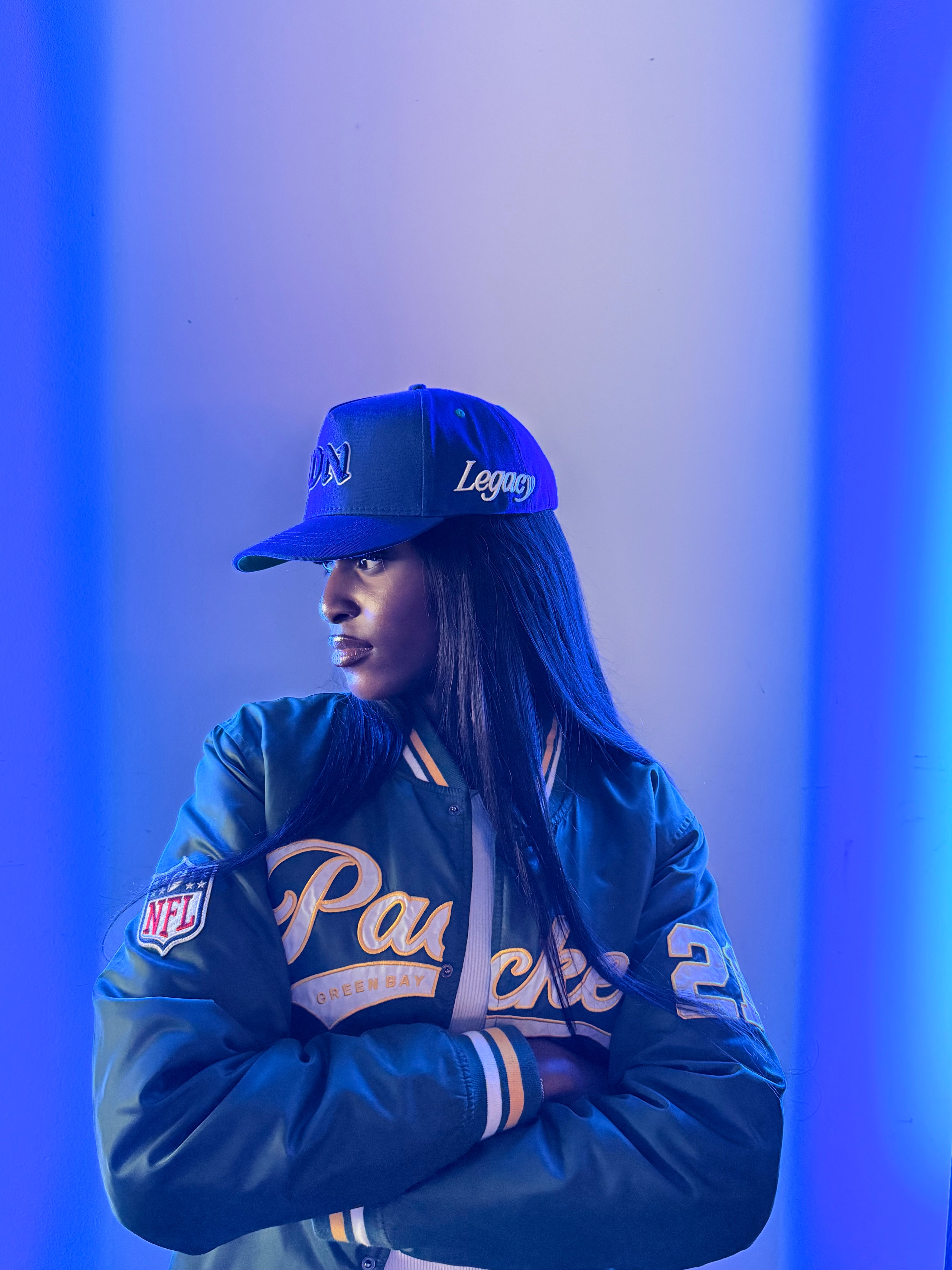 Casquette Satin Royal Blue – 5-Panels Structurée “Legacy” | DNAST
