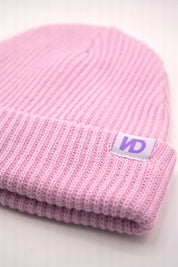 BONNET DOUBLÉ EN SATIN - KIDS MAUVE