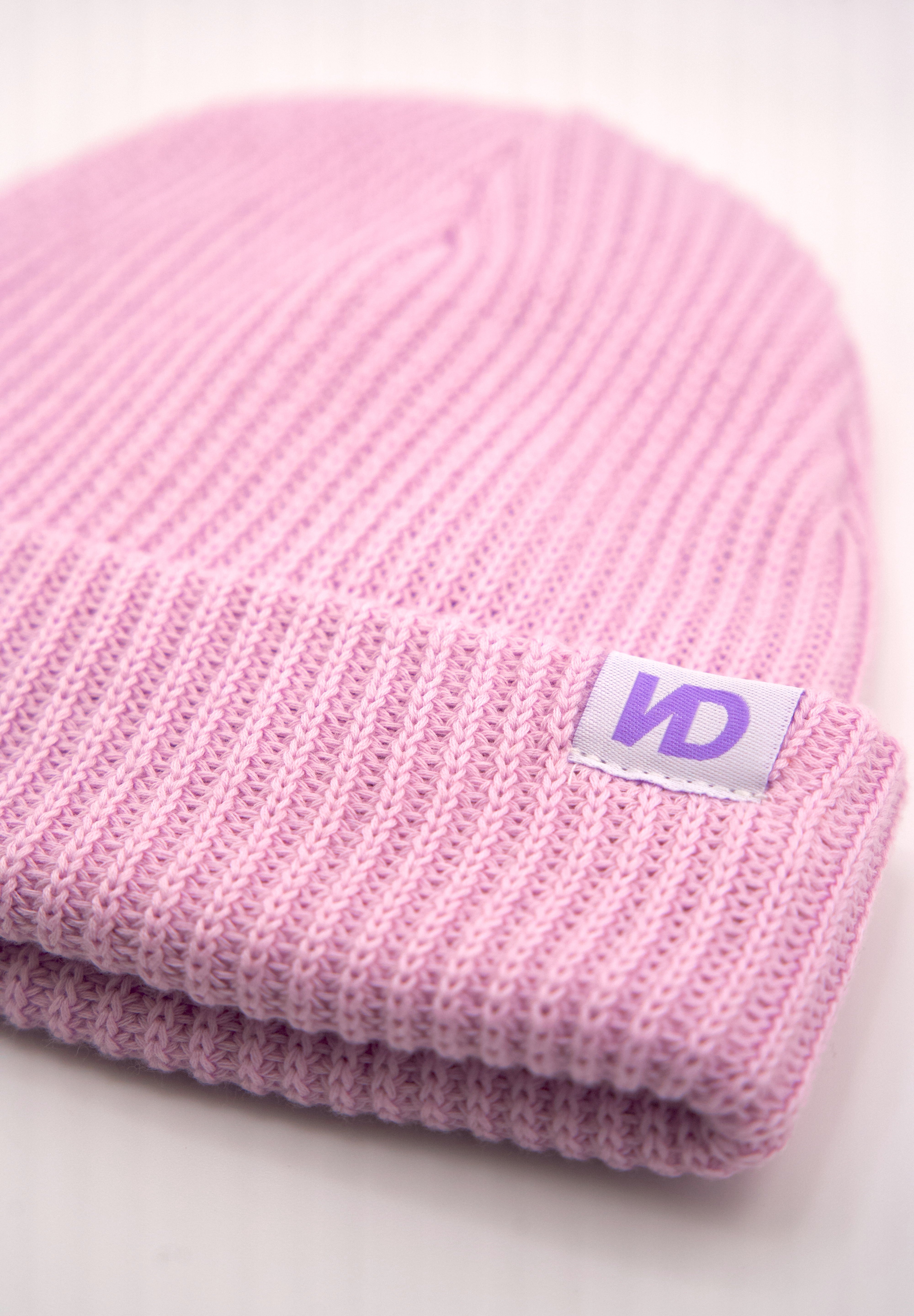 BONNET DOUBLÉ EN SATIN - KIDS MAUVE