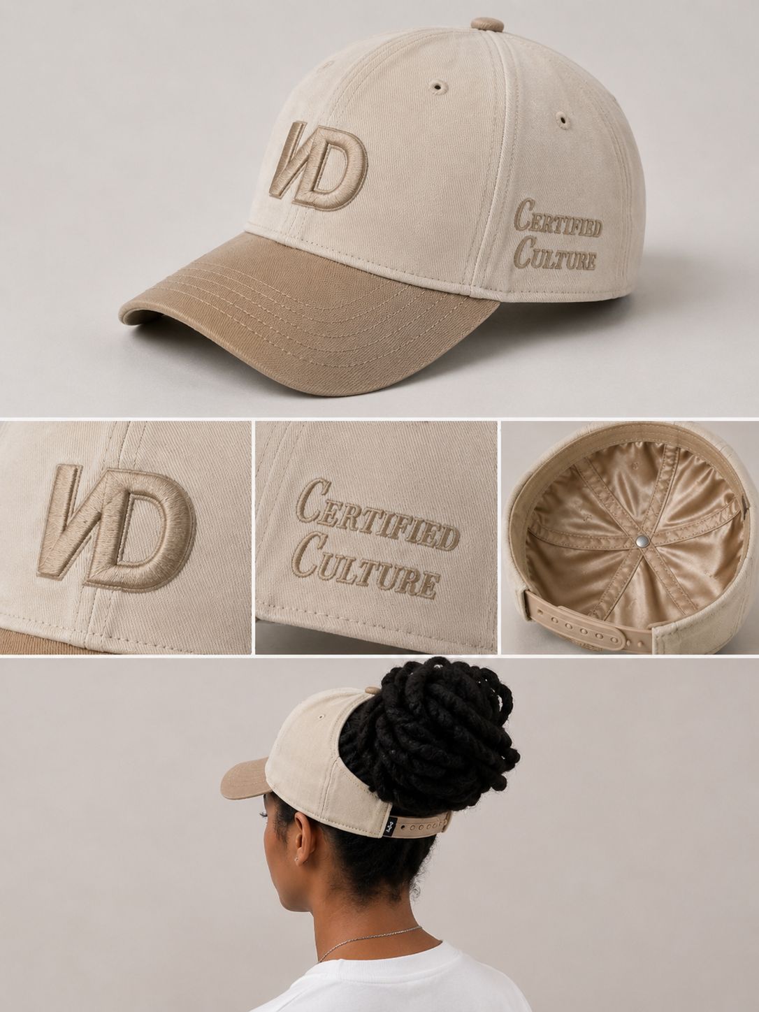 Demi-casquette Beige - Expédition dès le 15 juillet