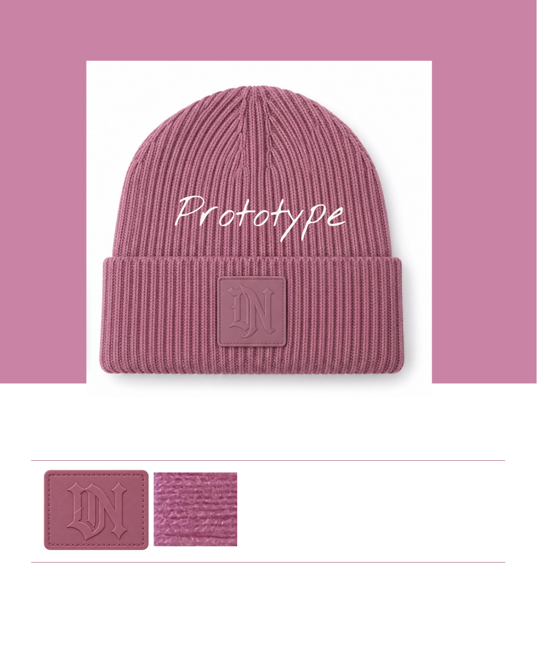 Bonnet d’hiver enfant - Rose dusty