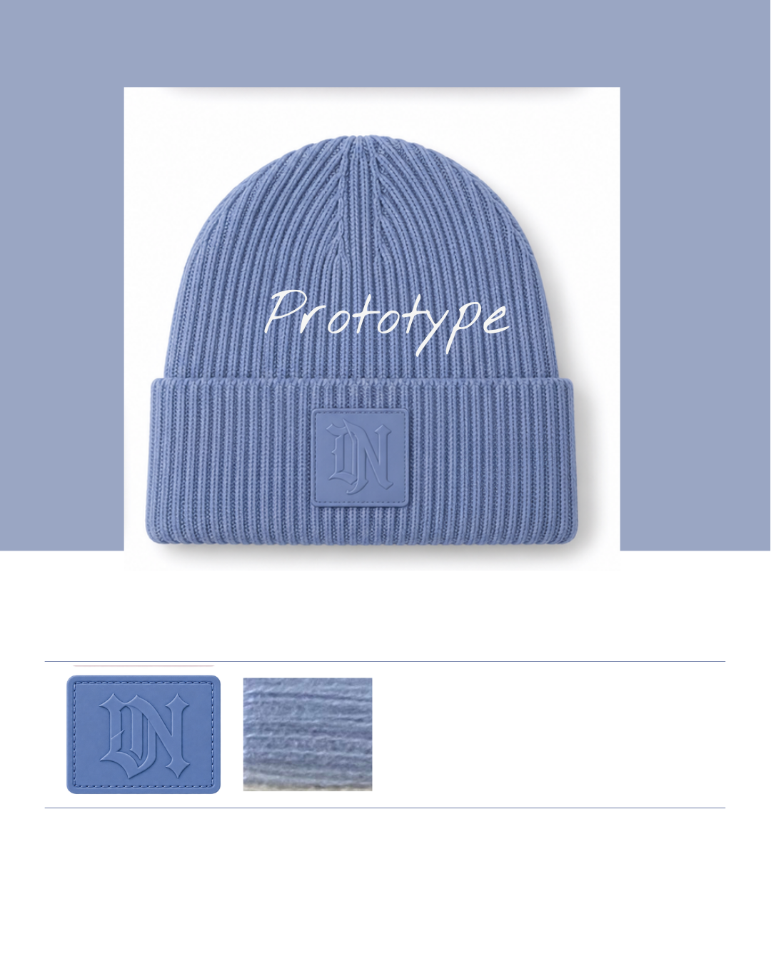 Bonnet d’hiver enfant - Bleu dusty