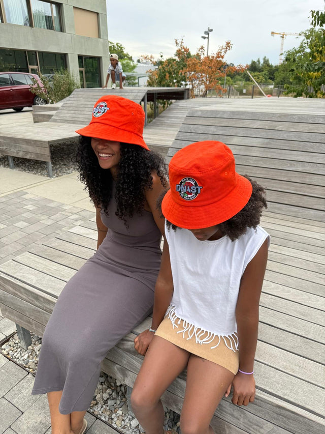 Bob doublé en satin — Orange