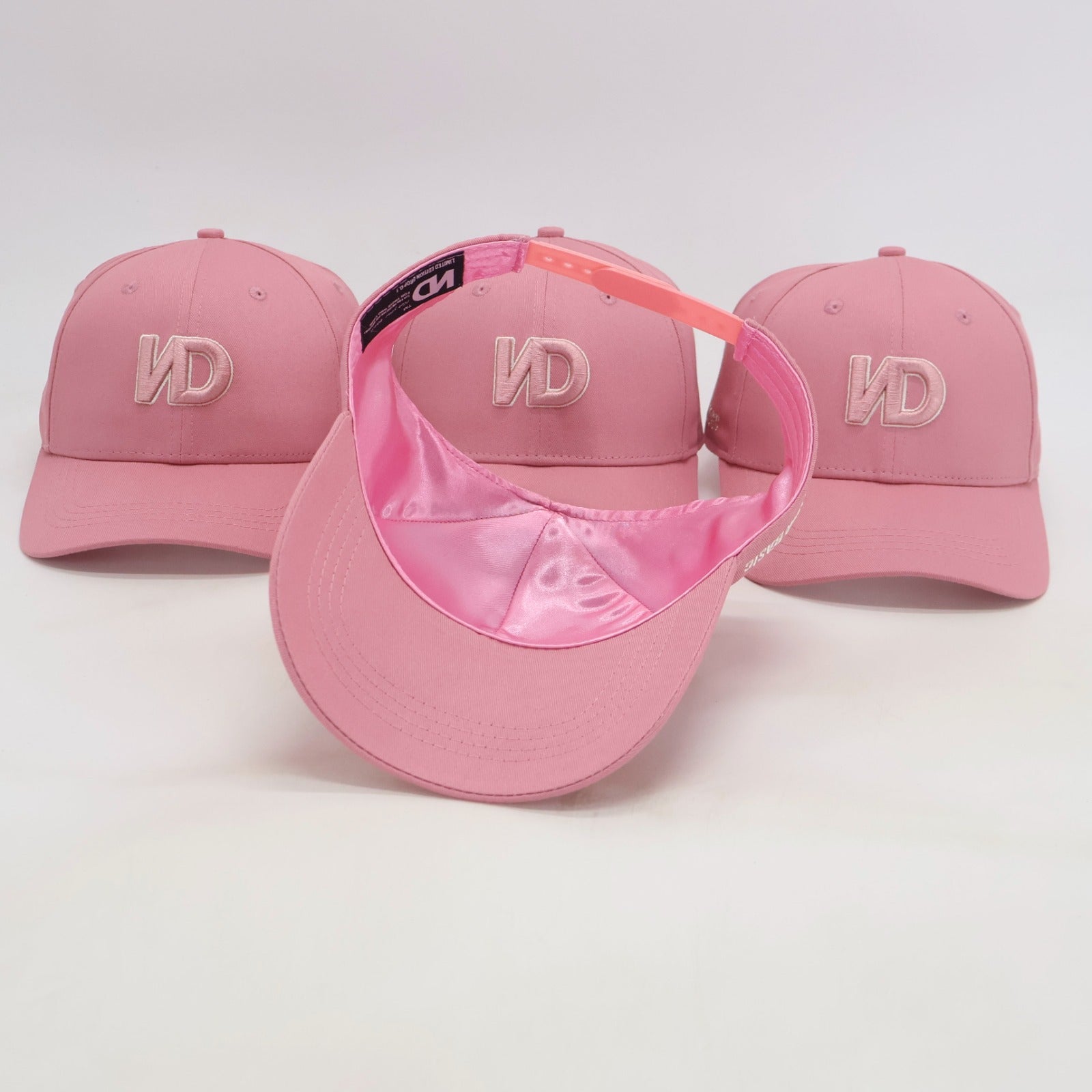 KIDS - VISIERE DOUBLÉE EN SATIN - ROSE - CHOCO CREAM - VERT