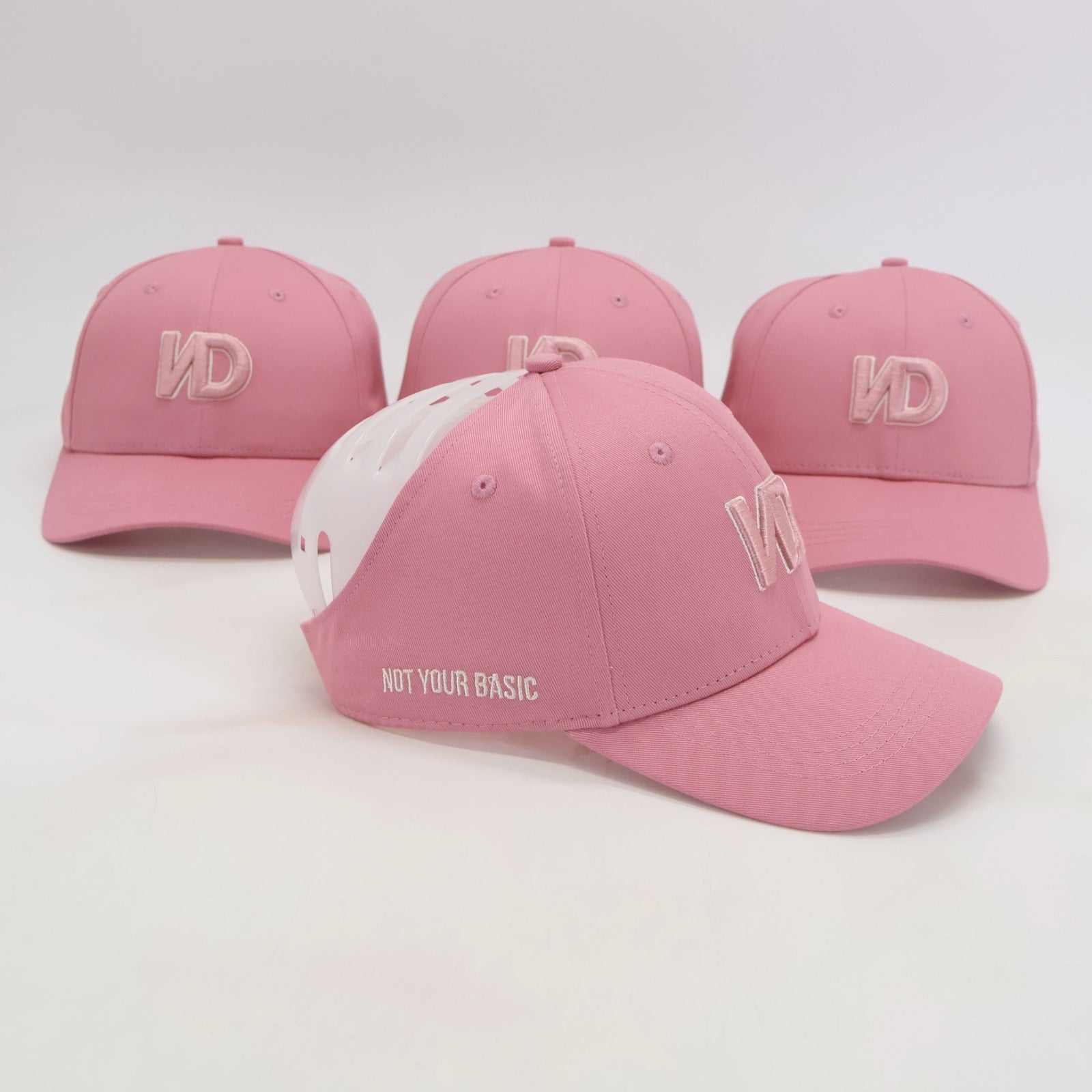 KIDS - VISIERE DOUBLÉE EN SATIN - ROSE - CHOCO CREAM - VERT