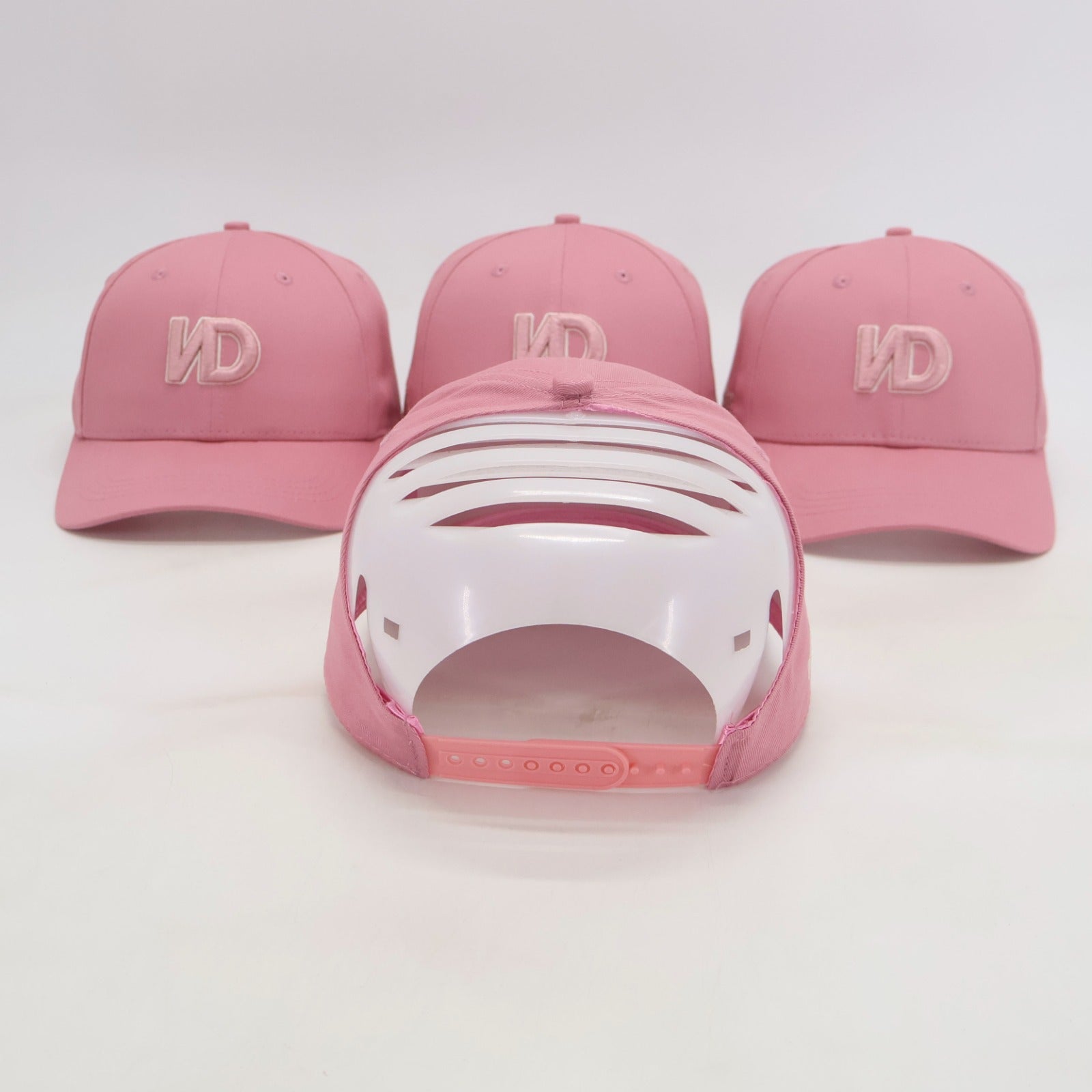 KIDS - VISIERE DOUBLÉE EN SATIN - ROSE - CHOCO CREAM - VERT
