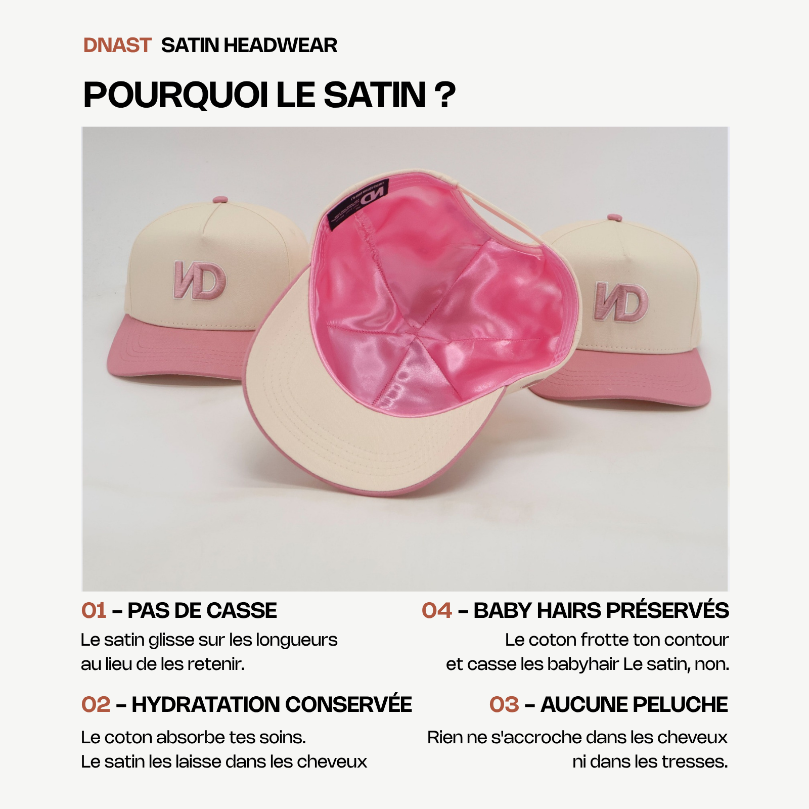 Casquette DNAST — Womanhood Rose