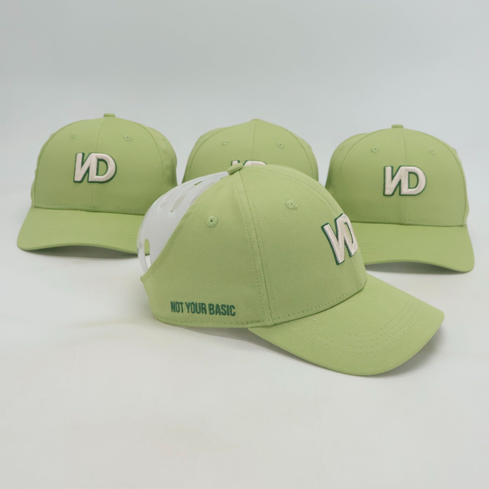 KIDS - VISIERE DOUBLÉE EN SATIN - ROSE - CHOCO CREAM - VERT