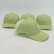 KIDS - VISIERE DOUBLÉE EN SATIN - ROSE - CHOCO CREAM - VERT