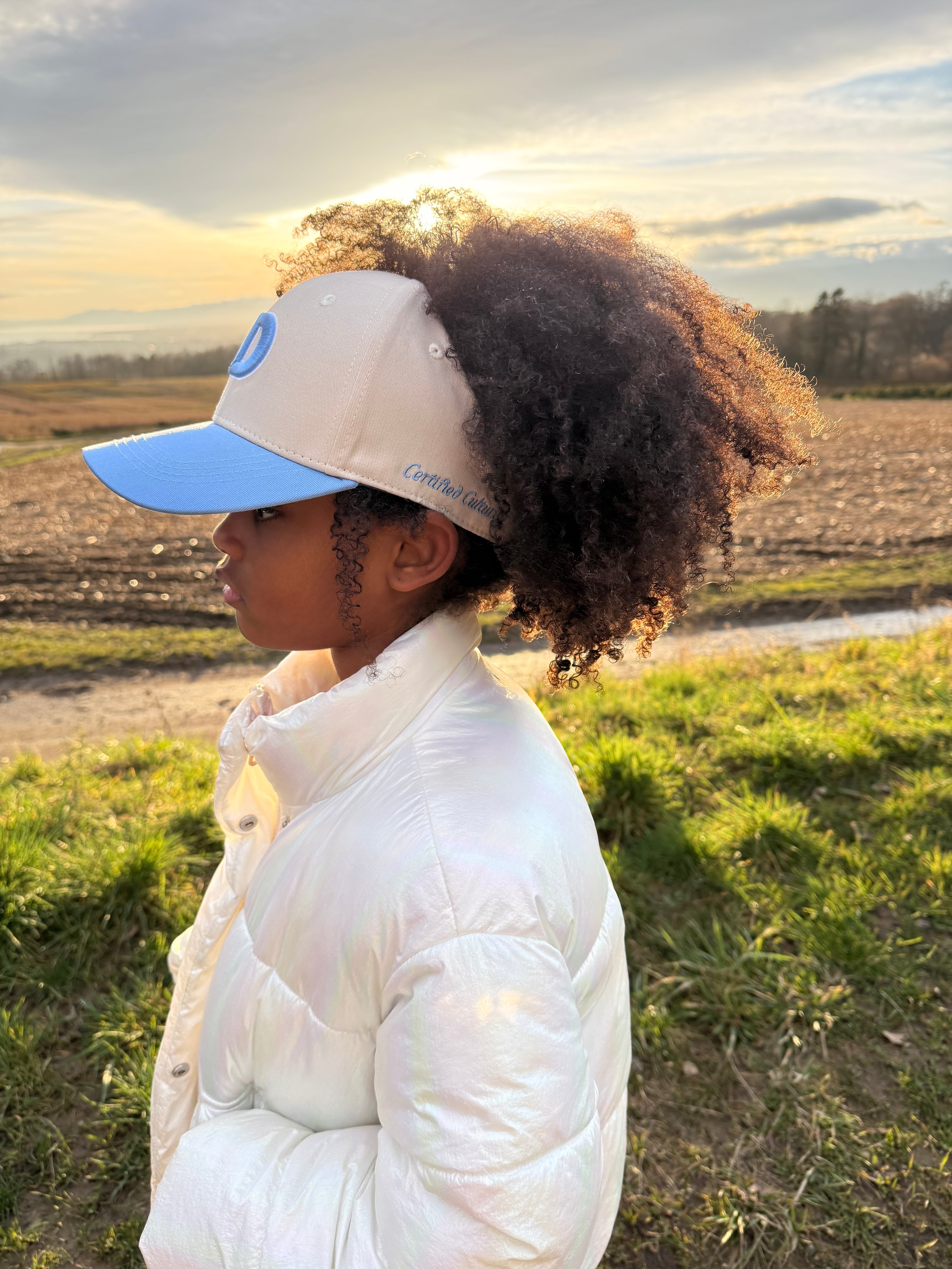 Demi-casquette anti-frictions doublée en satin enfant - « certified culture »