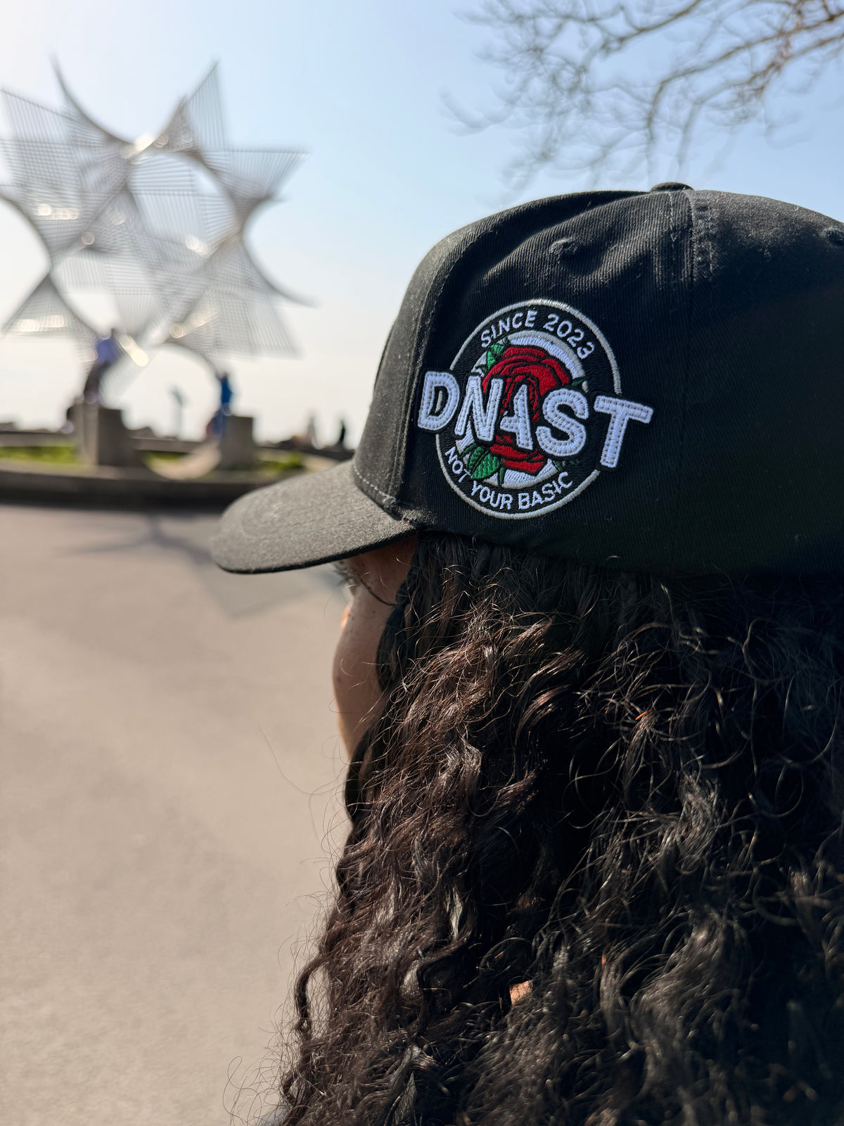 Black on Black - Casquette satin