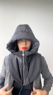 Capuche déperlante doublée satin anti-friction, protège vos cheveux du froid et des frottements