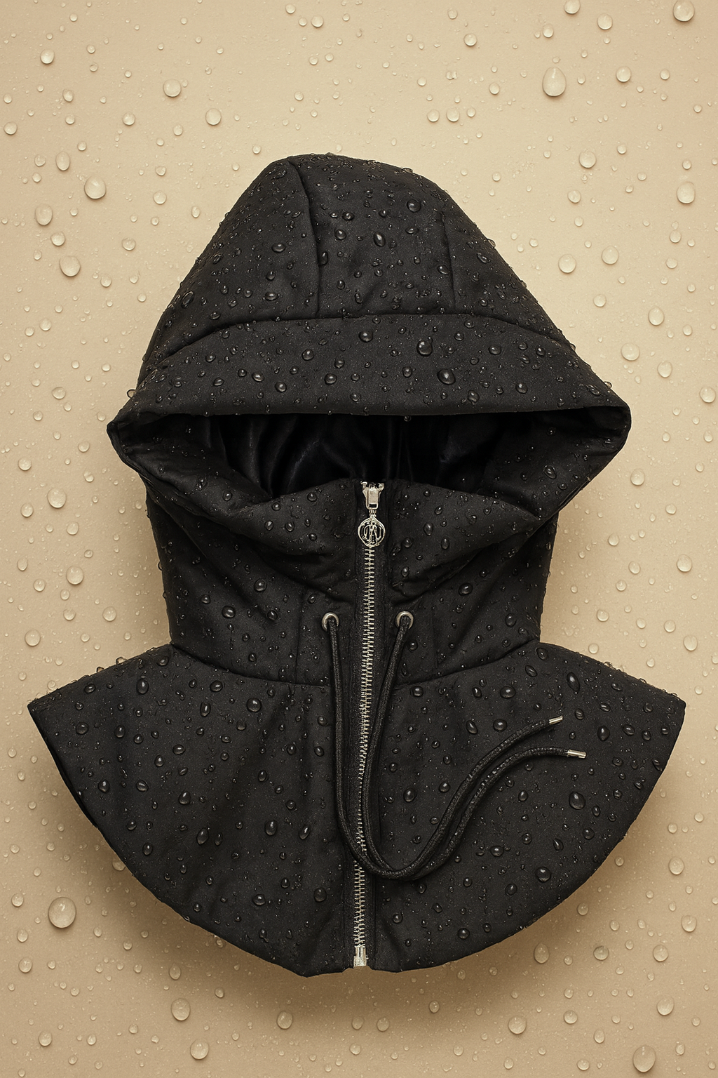 Capuche déperlante doublée satin anti-friction, protège vos cheveux du froid et des frottements