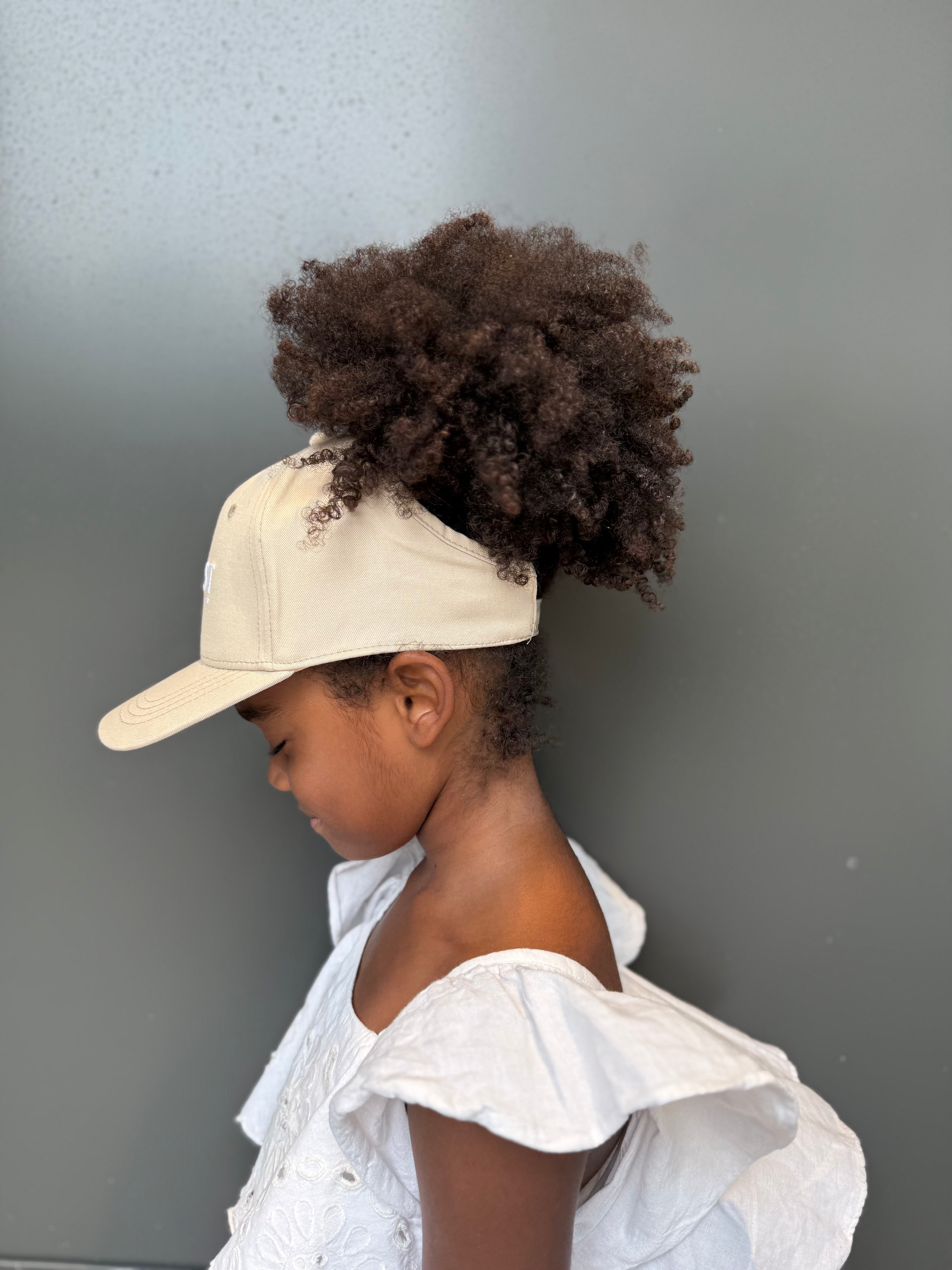 KIDS - VISIERE DOUBLÉE EN SATIN - PANDA BEIGE