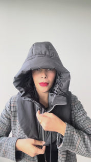 Capuche déperlante doublée satin anti-friction, protège vos cheveux du froid et des frottements